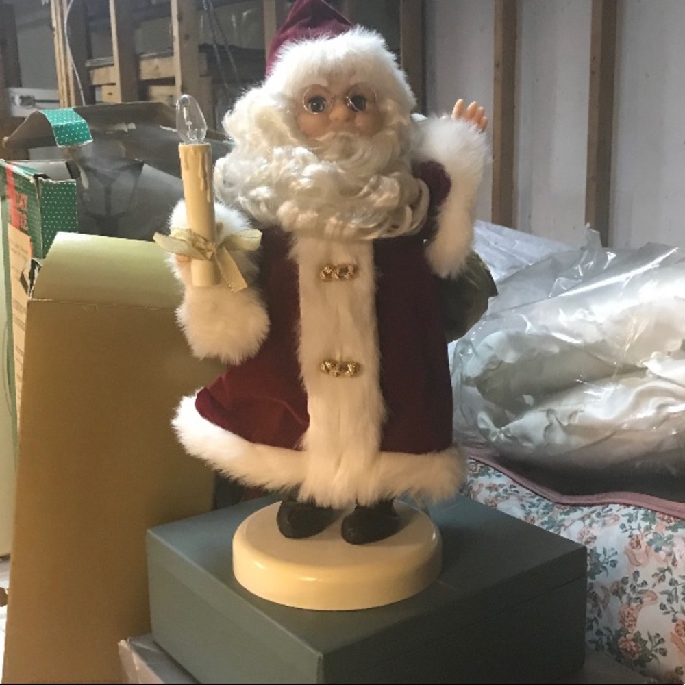 Animated Santa Clause Figurine